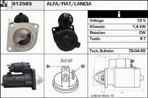 EDR 913585 - Starter autospares.lv