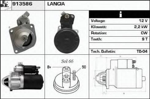 EDR 913586 - Starter autospares.lv