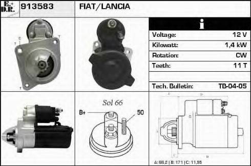 EDR 913583 - Starter autospares.lv