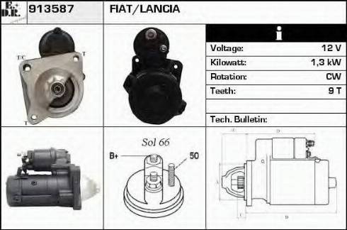 EDR 913587 - Starter autospares.lv