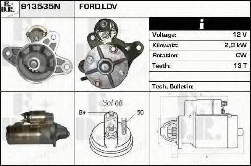 EDR 913535N - Starter autospares.lv