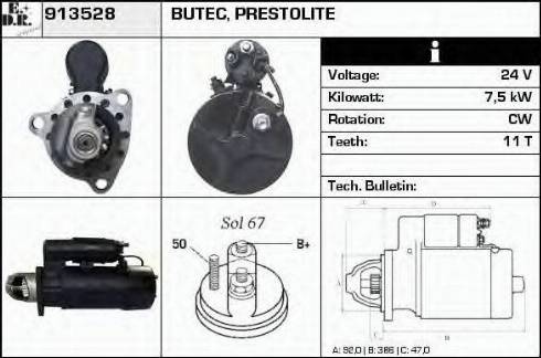 EDR 913528 - Starter autospares.lv