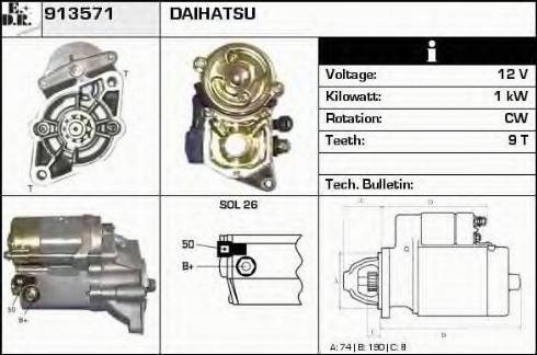 EDR 913571 - Starter autospares.lv