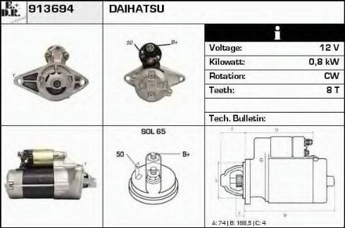 EDR 913694 - Starter autospares.lv