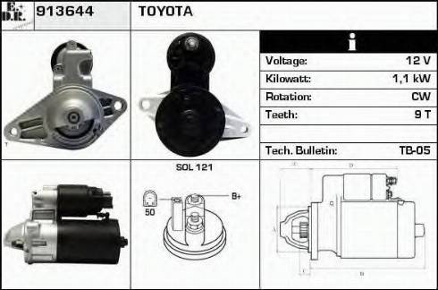 EDR 913644 - Starter autospares.lv