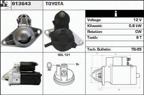 EDR 913643 - Starter autospares.lv