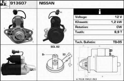 EDR 913607 - Starter autospares.lv