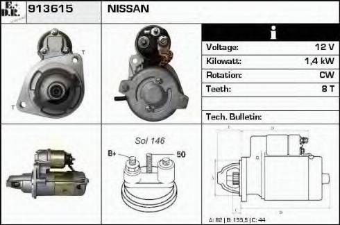 EDR 913615 - Starter autospares.lv