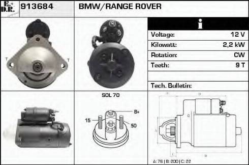 EDR 913684 - Starter autospares.lv