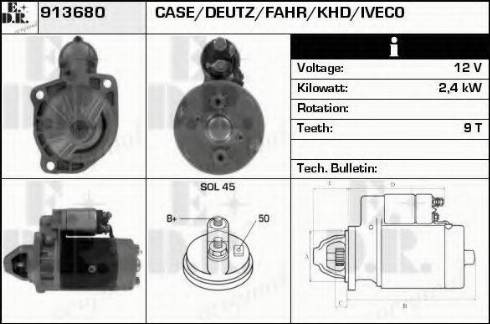 EDR 913680 - Starter autospares.lv