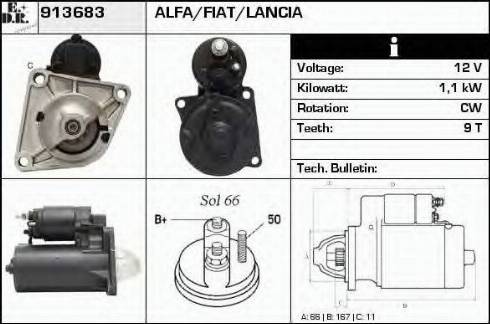 EDR 913683 - Starter autospares.lv