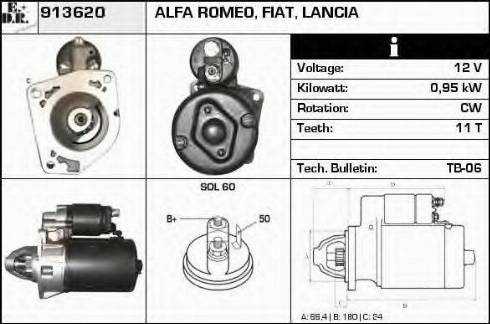 EDR 913620 - Starter autospares.lv