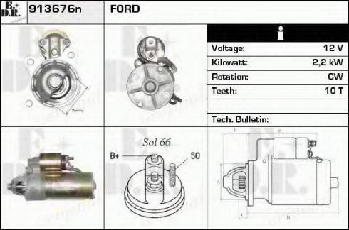 EDR 913676n - Starter autospares.lv