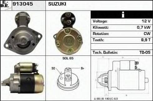 EDR 913045 - Starter autospares.lv