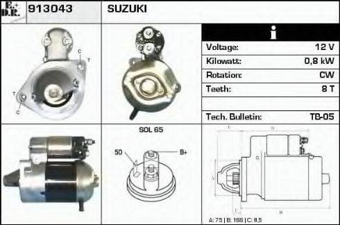 EDR 913043 - Starter autospares.lv