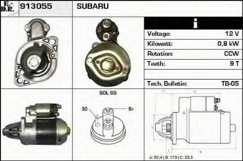 EDR 913055 - Starter autospares.lv