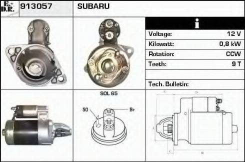 EDR 913057 - Starter autospares.lv