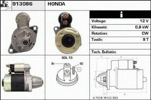 EDR 913086 - Starter autospares.lv