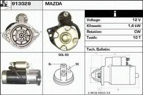 EDR 913029 - Starter autospares.lv