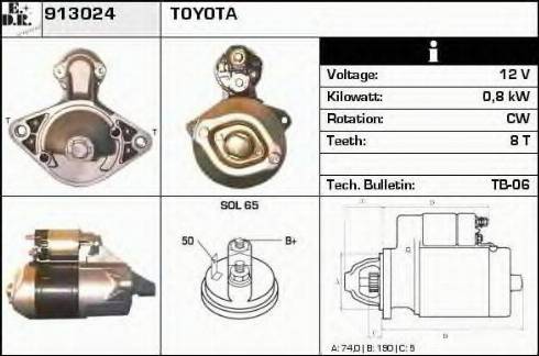 EDR 913024 - Starter autospares.lv