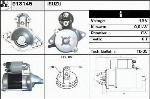 EDR 913145 - Starter autospares.lv