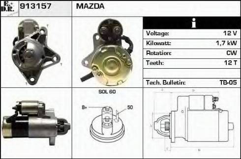 EDR 913157 - Starter autospares.lv