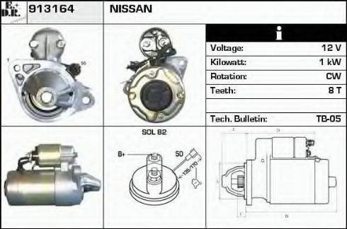 EDR 913164 - Starter autospares.lv