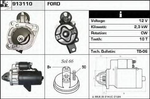 EDR 913110 - Starter autospares.lv