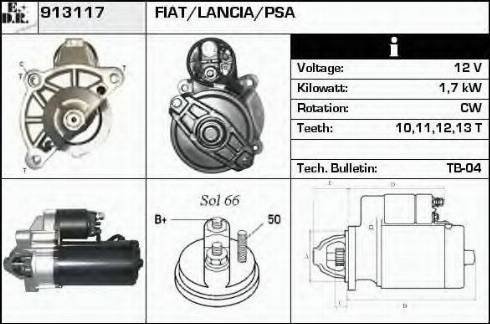 EDR 913117 - Starter autospares.lv