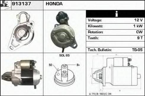 EDR 913137 - Starter autospares.lv