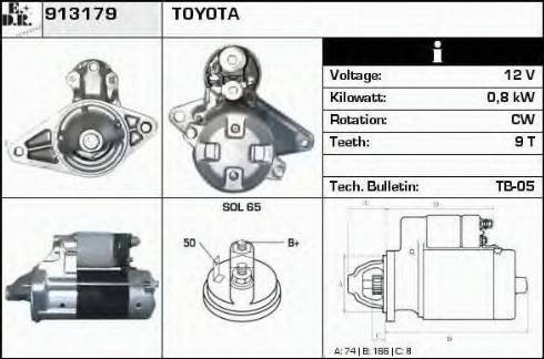 EDR 913179 - Starter autospares.lv