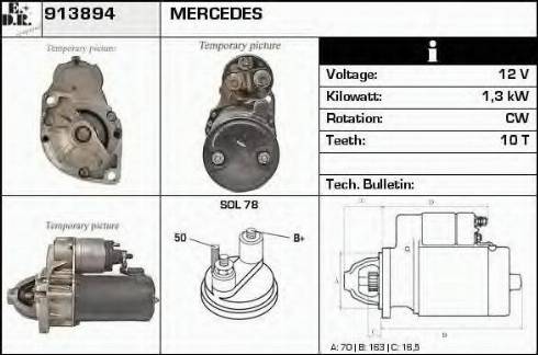 EDR 913894 - Starter autospares.lv