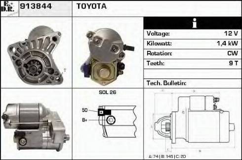 EDR 913844 - Starter autospares.lv