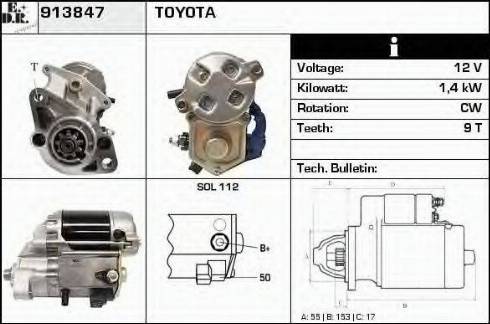 EDR 913847 - Starter autospares.lv