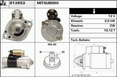 EDR 913853 - Starter autospares.lv