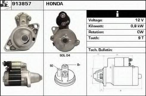 EDR 913857 - Starter autospares.lv