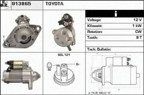 EDR 913865 - Starter autospares.lv