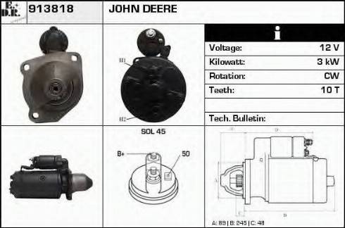 EDR 913818 - Starter autospares.lv