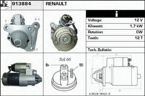 EDR 913884 - Starter autospares.lv