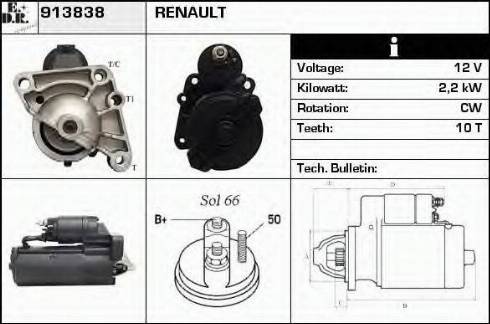 EDR 913838 - Starter autospares.lv