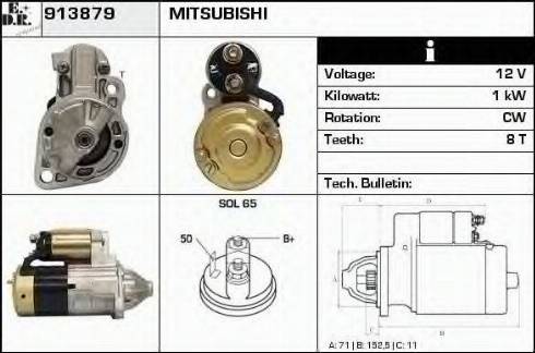 EDR 913879 - Starter autospares.lv