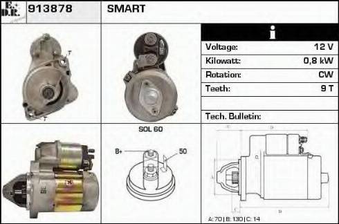 EDR 913878 - Starter autospares.lv