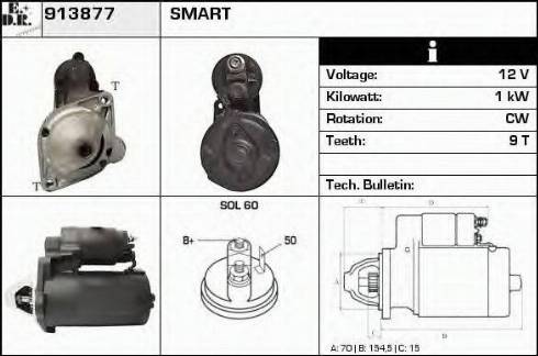 EDR 913877 - Starter autospares.lv