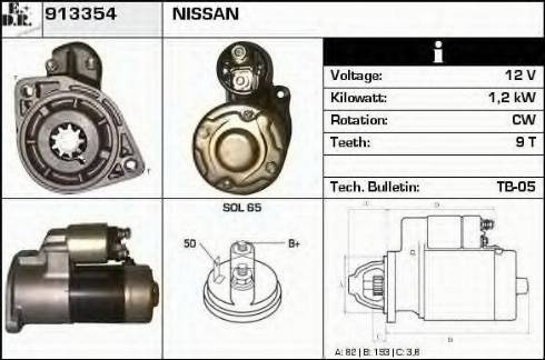 EDR 913354 - Starter autospares.lv