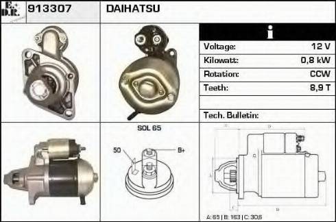 EDR 913307 - Starter autospares.lv