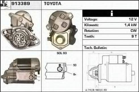 EDR 913389 - Starter autospares.lv