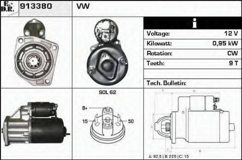 EDR 913380 - Starter autospares.lv