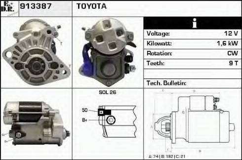 EDR 913387 - Starter autospares.lv