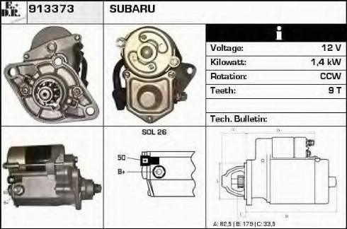 EDR 913373 - Starter autospares.lv