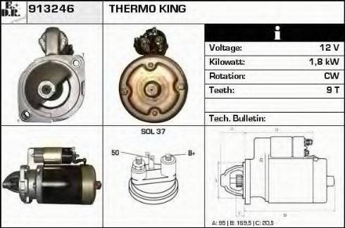 EDR 913246 - Starter autospares.lv